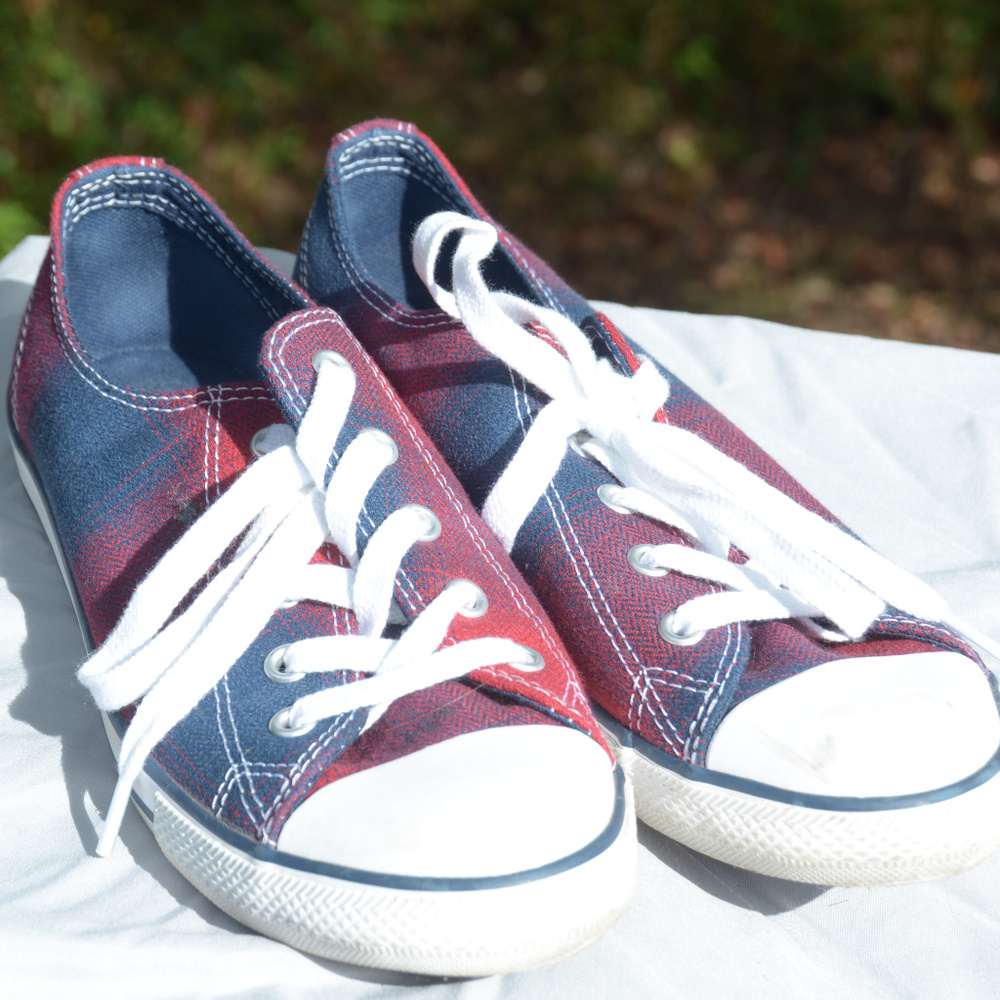Plaid Converse Sneakers